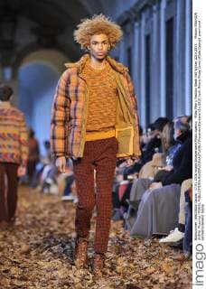 Milan Men s Fashion Week Fall Winter 2016 2017. . Missoni FASHION SHOW. Pictured: MODEL  RiccardoxGiordano