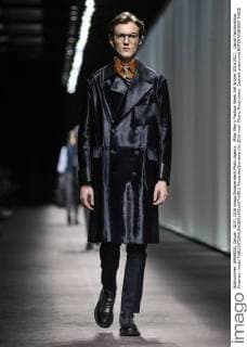 Milan Men s Fashion Week Fall Winter 2016 2017. Canali Fashionshow Pictured: model  RiccardoxGiordano