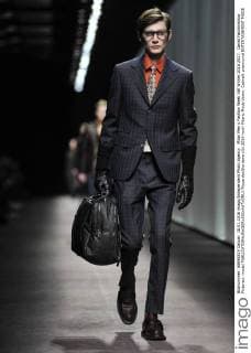 Milan Men s Fashion Week Fall Winter 2016 2017. Canali Fashionshow Pictured: model  RiccardoxGiordano