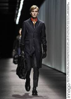 Milan Men s Fashion Week Fall Winter 2016 2017. Canali Fashionshow Pictured: model  RiccardoxGiordano