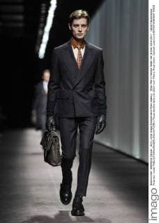 Milan Men s Fashion Week Fall Winter 2016 2017. Canali Fashionshow Pictured: model  RiccardoxGiordano
