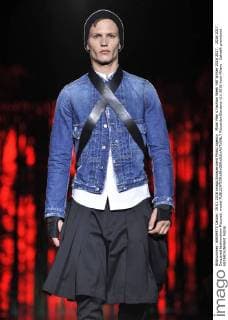 Milan Men s Fashion Week Fall Winter 2016 2017. 2016 2017 . Dsquared fashionshow Pictured: model  RiccardoxGiordano