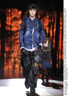Milan Men s Fashion Week Fall Winter 2016 2017. 2016 2017 . Dsquared fashionshow Pictured: model  RiccardoxGiordano