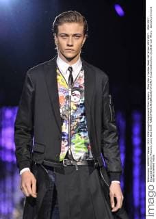 Milan Men s Fashion Week Fall Winter 2016 2017. 2016 2017 . Dsquared fashionshow Pictured: Lucky Blue Smith  RiccardoxGiordano