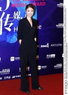 BEIJING, CHINA - JANUARY 19: (CHINA OUT) Actress Ruby Lin poses on red carpet during 2015 The Women s Media Award ceremony on January 19, 2016 in Beijing, China.  CFP478395976