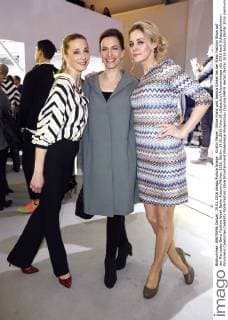 Kristin Meyer, Ulrike Frank und Jessica Ginkel bei der Riani Fashion Show auf der Mercedes-Benz Fashion Week Berlin Autumn Winter 2016. Berlin, 19.01.2016 Foto:xS.xGabschx xFuturexImage
