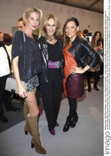 Giulia Siegel, Caroline Beil und Simone Ballack bei der Riani Fashion Show auf der Mercedes-Benz Fashion Week Berlin Autumn Winter 2016. Berlin, 19.01.2016 Foto:xS.xGabschx xFuturexImage