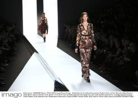 Models bei der Dorothee Schumacher Fashion Show auf der Mercedes-Benz Fashion Week Berlin Autumn Winter 2016. Berlin, 20.01.2016 Foto:xS.xGabschx xFuturexImage