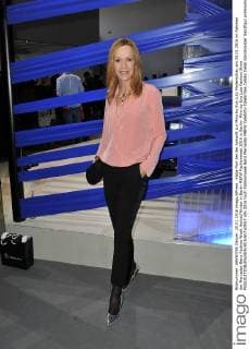 Katja Flint bei der Ankunft zur Minx by Eva Lutz Modenschau am 20.01.2016 im Rahmen der Mercedes-Benz Fashion Week Herbst Winter in Berlin MBFW Fashionweek 2016 in Berlin- Minx by Eva Lutz Fashion Show 