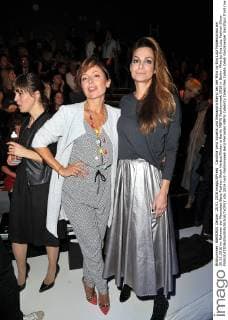 Carolina Vera Squella und Alexandra Kamp bei der Minx by Eva Lutz Modenschau am 20.01.2016 im Rahmen der Mercedes-Benz Fashion Week Herbst Winter in Berlin MBFW Fashionweek 2016 in Berlin- Minx by Eva Lutz Fashion Show 
