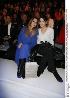 Simone Thomalla, Anja Kling bei der MBFW 2016 Show MINX Zelt am Brandenburger Tor auf der Strasse des 17. Juni in Berlin.