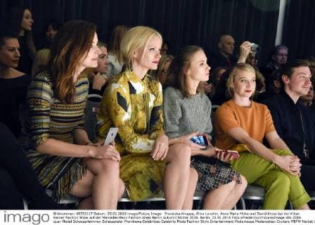 Franziska Knuppe, Alina Levshin, Anna Maria Mühe und David Kross bei der Kilian Kerner Fashion Show auf der Mercedes-Benz Fashion Week Berlin Autumn Winter 2016. Berlin, 20.01.2016 Foto:xFredericx xFuturexImage
