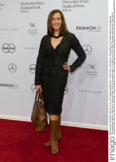 Ulrike Frank - Ankunft zur Minx by Eva Lutz Fashion-Show im Rahmen der Mercedes-Benz Fashion Week Berlin Autumn Winter 2016 am Brandenburger Tor in Berlin am 19.01.2016. Mercedes-Benz Fashion Week Berlin Autumn Winter 2016