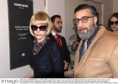 Susanne Wuest und Kida Ramadan bei der Kilian Kerner Fashion Show auf der Mercedes-Benz Fashion Week Berlin Autumn Winter 2016. Berlin, 20.01.2016 Foto:xK.xWernerx xFuturexImage