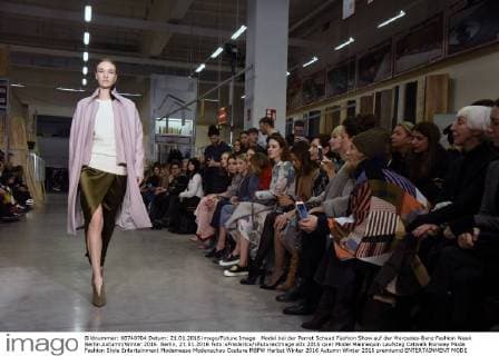 Model bei der Perret Schaad Fashion Show auf der Mercedes-Benz Fashion Week Berlin Autumn Winter 2016. Berlin, 21.01.2016 Foto:xFredericx xFuturexImage
