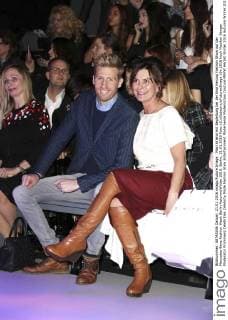 Maxi Arland mit Begleitung bei der Ewa Herzog Fashion Show auf der Mercedes-Benz Fashion Week Berlin Autumn Winter 2016. Berlin, 21.01.2016 Foto:xS.xGabschx xFuturexImage