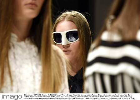 Model bei der seenbefore Fashion Show auf dem Lavera Showfloor auf der Berlin Fashion Week Autumn Winter 2016. Berlin, 21.01.2016 Foto:xFredericx xFuturexImage