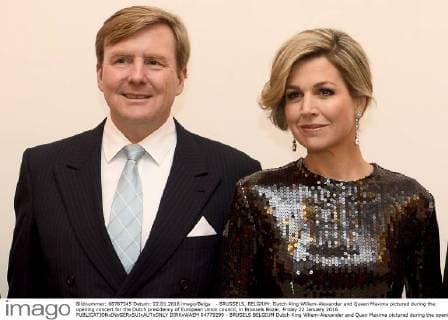 - BRUSSELS, BELGIUM: Dutch King Willem-Alexander and Queen Maxima pictured during the opening concert for the Dutch presidency of European Union council, in Brussels Bozar, Friday 22 January 2016.  DIRKxWAEM 04779299