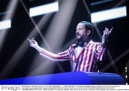 - LIEGE, BELGIUM: The Magician (Stephen Fasan) performs during the first edition of the D6bels music awards for artists of Federation Wallonie-Bruxelles, Thursday 21 January 2016.  VIRGINIExLEFOUR 04779342