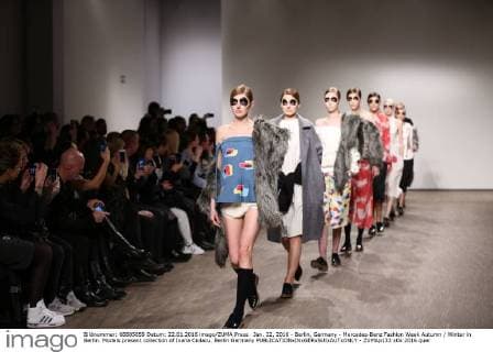Jan. 22, 2016 - Berlin, Germany - Mercedes-Benz Fashion Week Autumn Winter in Berlin. Models present collection of Ioana Ciolacu. Berlin Germany - ZUMAp133