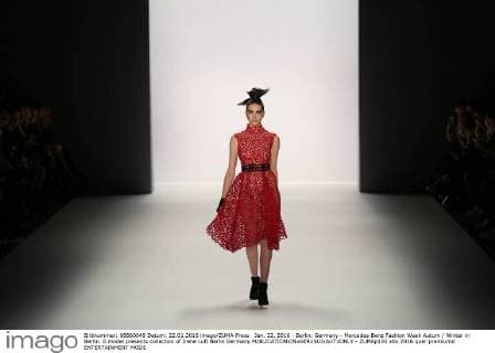 Jan. 22, 2016 - Berlin, Germany - Mercedes-Benz Fashion Week Autum Winter in Berlin. A model presents collection of Irene Luft Berlin Germany - ZUMAp133