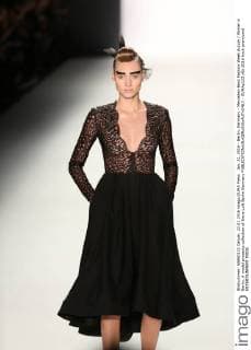 Jan. 22, 2016 - Berlin, Germany - Mercedes-Benz Fashion Week Autum Winter in Berlin. A model presents collection of Irene Luft Berlin Germany - ZUMAp133