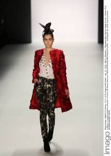 Jan. 22, 2016 - Berlin, Germany - Mercedes-Benz Fashion Week Autum Winter 2016 in Berlin. A model presents collection of Irene Luft Berlin Germany - ZUMAp133