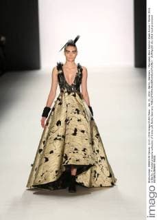 Jan. 22, 2016 - Berlin, Germany - Mercedes-Benz Fashion Week Autum Winter 2016 in Berlin. A model presents collection of Irene Luft Berlin Germany - ZUMAp133