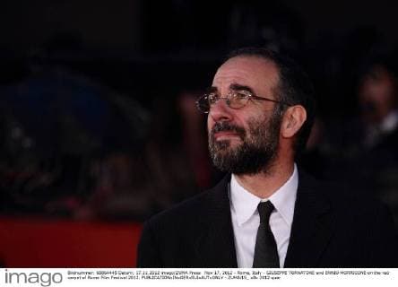 Nov 17, 2012 - Rome, Italy - GIUSEPPE TORNATORE and ENNIO MORRICONE on the red carpet of Rome Film Festival 2012. - ZUMAi15_