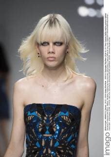 204232 Marineau Starface 2016-01-24 Paris France Defile haute couture Atellier Versace Printemps été 2016. Atelier Versace, Couture spring-summer 2016,Paris, France Editorial use only  Copyright: xMarineaux STAR_204232_063
