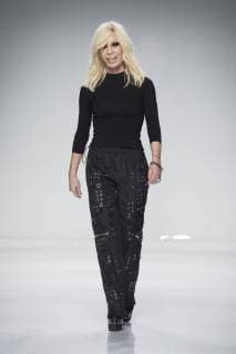 204232 Marineau Starface 2016-01-24 Paris France Defile haute couture Atellier Versace Printemps été 2016. Atelier Versace, Couture spring-summer 2016,Paris, France Editorial use only Versace, Donatella  Copyright: xMarineaux STAR_204232_111