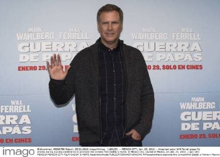 (160125) -- MEXICO CITY, Jan. 25, 2016 -- American actor Will Ferrell poses for photos during a press conference to promote the comedy film Daddy s Home, in Mexico City, capital of Mexico, on Jan. 25, 2016. ) (jp) (ah) MEXICO-MEXICO CITY-FILM-DADDY S HOME AlejandroxAyala 