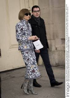Anna Wintour - Promis bei der Paris Fashion Week, Modenschau Chanel - 26 01 2016 JBAutissier Panoramic 