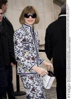 Anna Wintour - Promis bei der Paris Fashion Week, Modenschau Chanel - 26 01 2016 JBAutissier Panoramic 