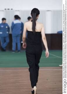 CHANGCHUN, CHINA - FEBRUARY 03: (CHINA OUT) Policewomen and prisoners practice before the fashion show at Jilin Women Prison on February 3, 2016 in Changchun, Jilin Province of China. 40 policewomen and 40 prisoners perform a fashion show in Jilin Women Prison on Wednesday.  CFP479100472