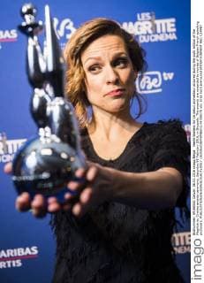 Veerle Baetens for Un debut prometteur pictured during the sixth edition of the Magritte du Cinema awards ceremony, Saturday 06 February 2016, in Brussels. The awards are rewarded to movies of Belgian French-speaking producers.  LAURIExDIEFFEMBACQ 04789278