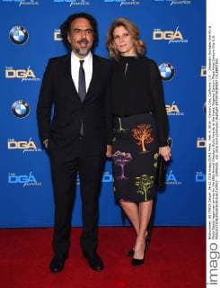 Feb. 6, 2016 - Century City, California, U.S. - Alejandro Gonzalez Inarritu & Maria Eladia Hagerman arrives for the 68th Annual Directors Guild Awards at the Hyatt. Regency Century Plaza Hotel Century City U.S. - ZUMAo05_