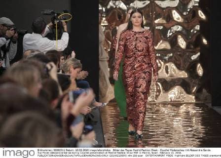 Bilder des Tages Madrid Fashion Week - Couchel Modenschau mit Alessandra Garcia Top Model Alessandra Garcia during Couchel presentation at Madrid Fashion Show MSF in Madrid, Spain. February 10, 2016.  (20160210050)