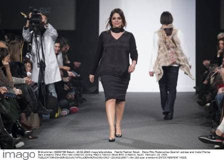 Madrid Fashion Week - Elena Miro Modenschau Spanish actress and model Marisa Jara presents Elena Miro new collection during Madrid Fashion Show MFS in Madrid, Spain. February 10, 2016.  (20160210067)