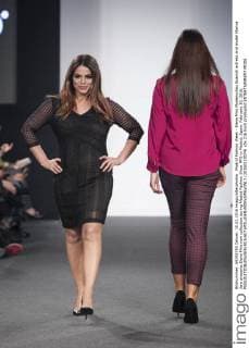 Madrid Fashion Week - Elena Miro Modenschau Spanish actress and model Marisa Jara presents Elena Miro new collection during Madrid Fashion Show MFS in Madrid, Spain. February 10, 2016.  (20160210074)