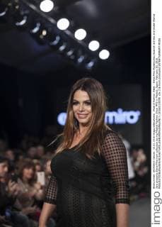 Madrid Fashion Week - Elena Miro Modenschau Spanish actress and model Marisa Jara presents Elena Miro new collection during Madrid Fashion Show MFS in Madrid, Spain. February 10, 2016.  (20160210079)