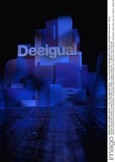The runway at the Desigual 2016 Collection just before the show at The Arc, Skylight at Moynihan Station during Fall 2016 New York Fashion Week on February 11, 2016 in New York City.  NYP20160211800 ANDREAxHANKS