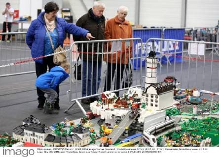 Modellbaumesse Erfurt 12.02.16 , Erfurt, Messehalle,Modellbaumesse, im Bild: Lego-City