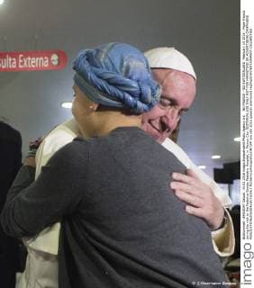 NO FRANCE - NO SWITZERLAND: February 14 2016 : Pope Francis during his visit to the Federico Gomez Pediatric Hospital, in Mexico City. EDITORIAL USE ONLY NOT FOR MARKETING OR ADVERTISING CAMPAIGNS  Â©ServizioFotograficoOR CPP