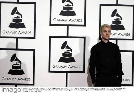 Feb. 15, 2016 - Los Angeles, California, U.S - Justin Bieber at The 58th GRAMMY Awards at Staples Center on Monday February 15, 2016 in Los Angeles, California. Los Angeles U.S. - ZUMAp124