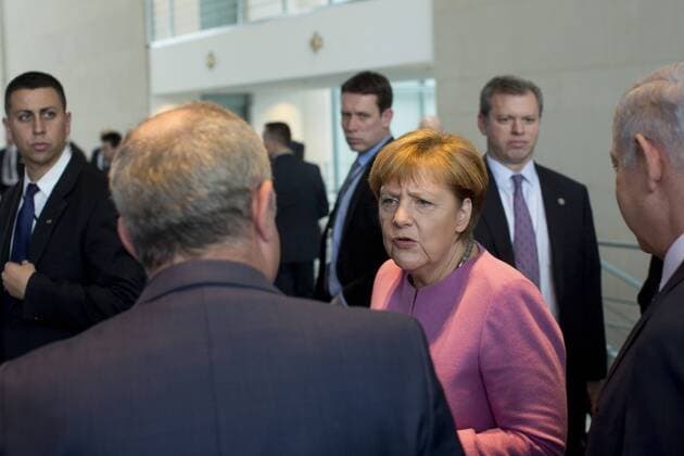 Deutschland, Berlin, Bundeskanzleramt, 6. Deutsch-Israelische Regierungskonsultationen, Pressekonferenz mit Bundeskanzlerin Angela Merkel CDU und Ministerpräsiden Benjamin Netanjahu, 16.02.2016