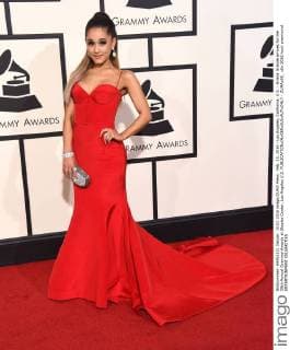 Feb. 15, 2016 - Los Angeles, California, U.S. - Ariana Grande arrives for the 58th Annual Grammy Awards at Staples Center. Los Angeles U.S. - ZUMAo05_