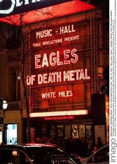 Feb. 16, 2016 - Paris, Paris, France - Olympia Theatre, Paris: Fans queue before the Eagles of Death Metal resume their gig three months after the terrorist attack at Bataclan that claimed the lives of 90 people on 13 November 2015. Heavy security was in evidence and media kept at a distance to preserve the dignity of returning survivors according to a police spokesperson. Ticket holders of the fateful Bataclan concert were offered complimentary tickets for tonight s gig. Paris France  - ZUMAl94_