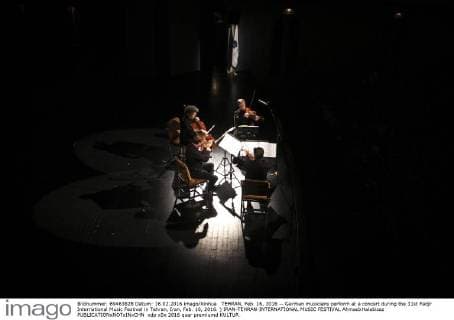 TEHRAN, Feb. 16, 2016 -- German musicians perform at a concert during the 31st Fadjr International Music Festival in Tehran, Iran, Feb. 16, 2016. ) IRAN-TEHRAN-INTERNATIONAL MUSIC FESTIVAL AhmadxHalabisaz 