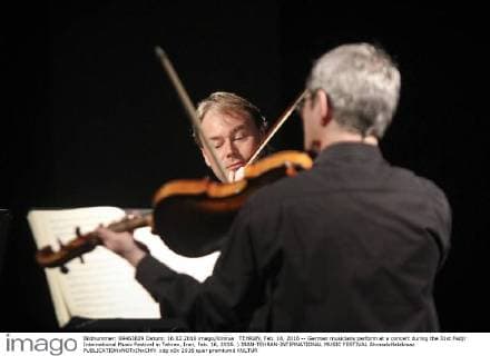 TEHRAN, Feb. 16, 2016 -- German musicians perform at a concert during the 31st Fadjr International Music Festival in Tehran, Iran, Feb. 16, 2016. ) IRAN-TEHRAN-INTERNATIONAL MUSIC FESTIVAL AhmadxHalabisaz 